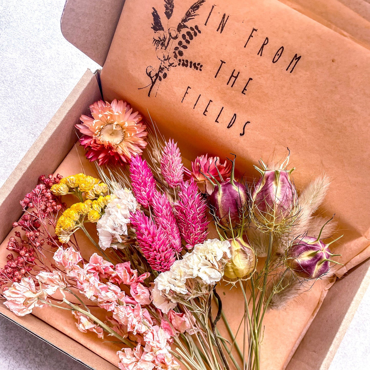 Dried Flower Craft Box