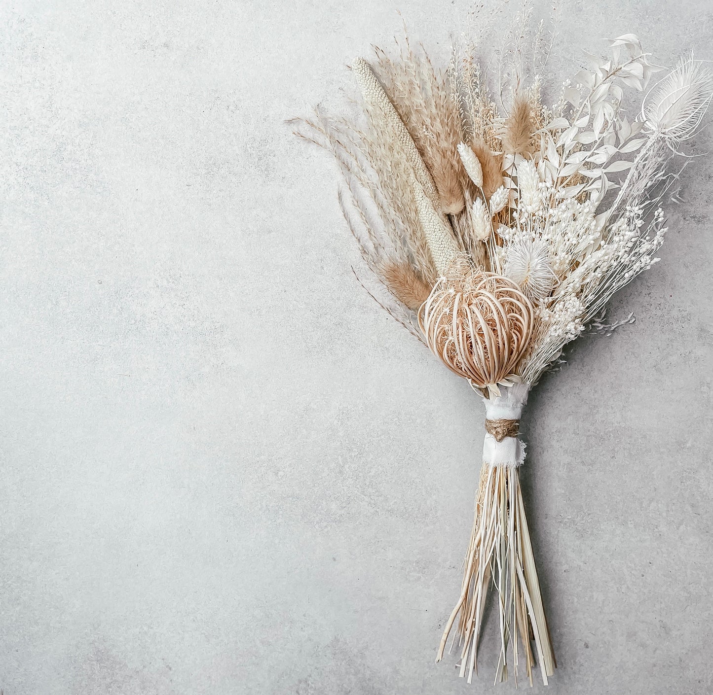 'Ivory Essence' Dried Flower Bouquet