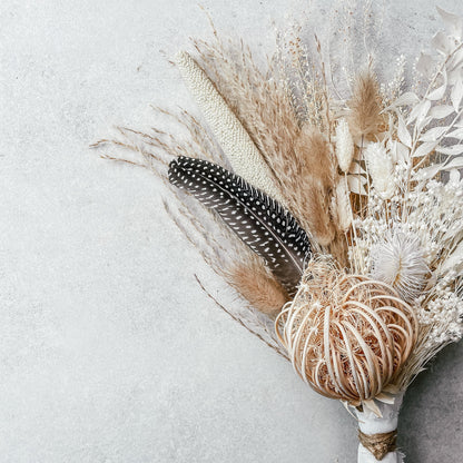 'Ivory Essence' Dried Flower Bouquet