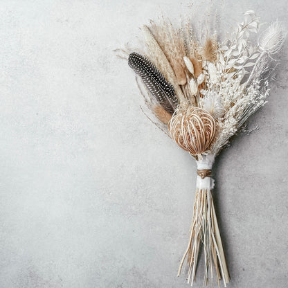 'Ivory Essence' Dried Flower Bouquet