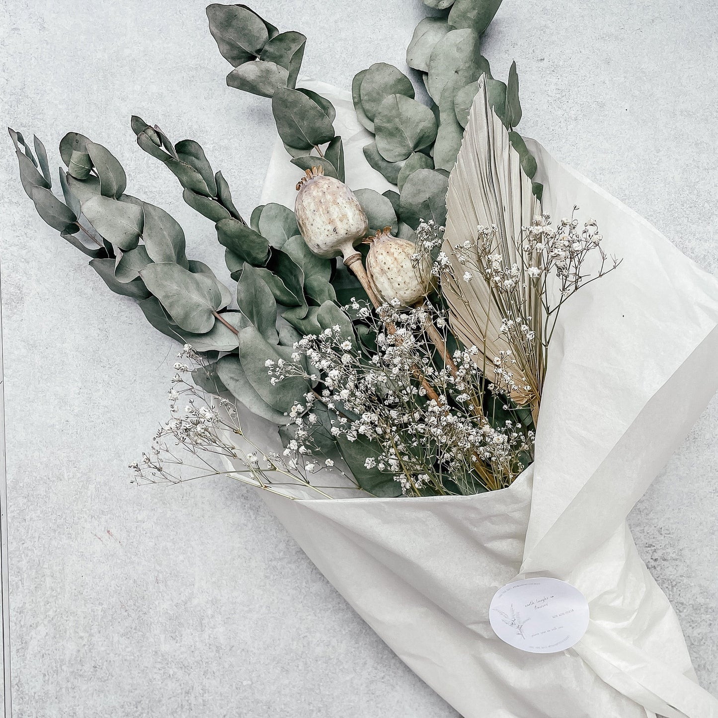 'Sage & Ivory' Dried Flower Bouquet